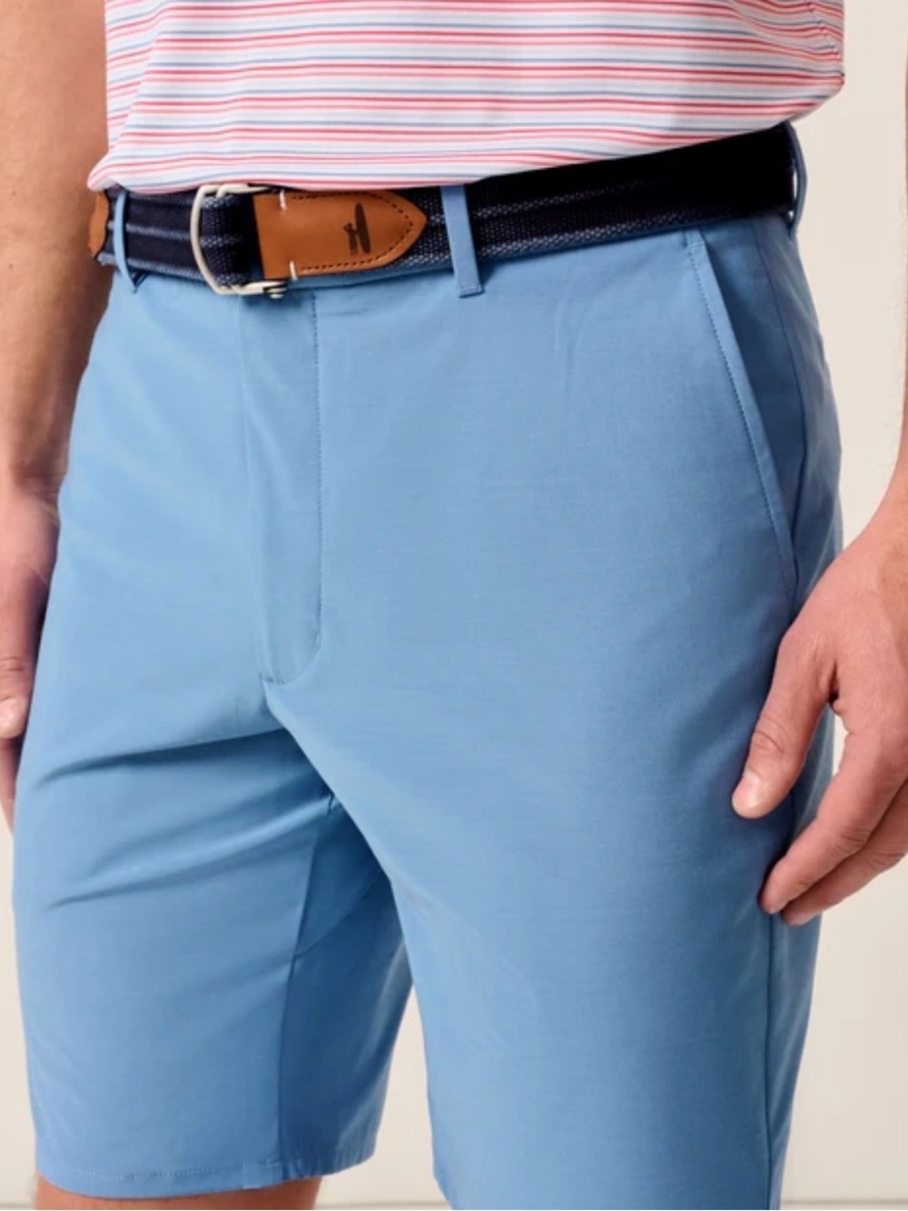 Johnnie-O Light Blue  Mulligan Performance Shorts